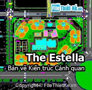 Bản vẽ,Bản vẽ mặt bằng,Bản vẽ autocad,Bản vẽ tổng thể,bản vẽ  The Estella